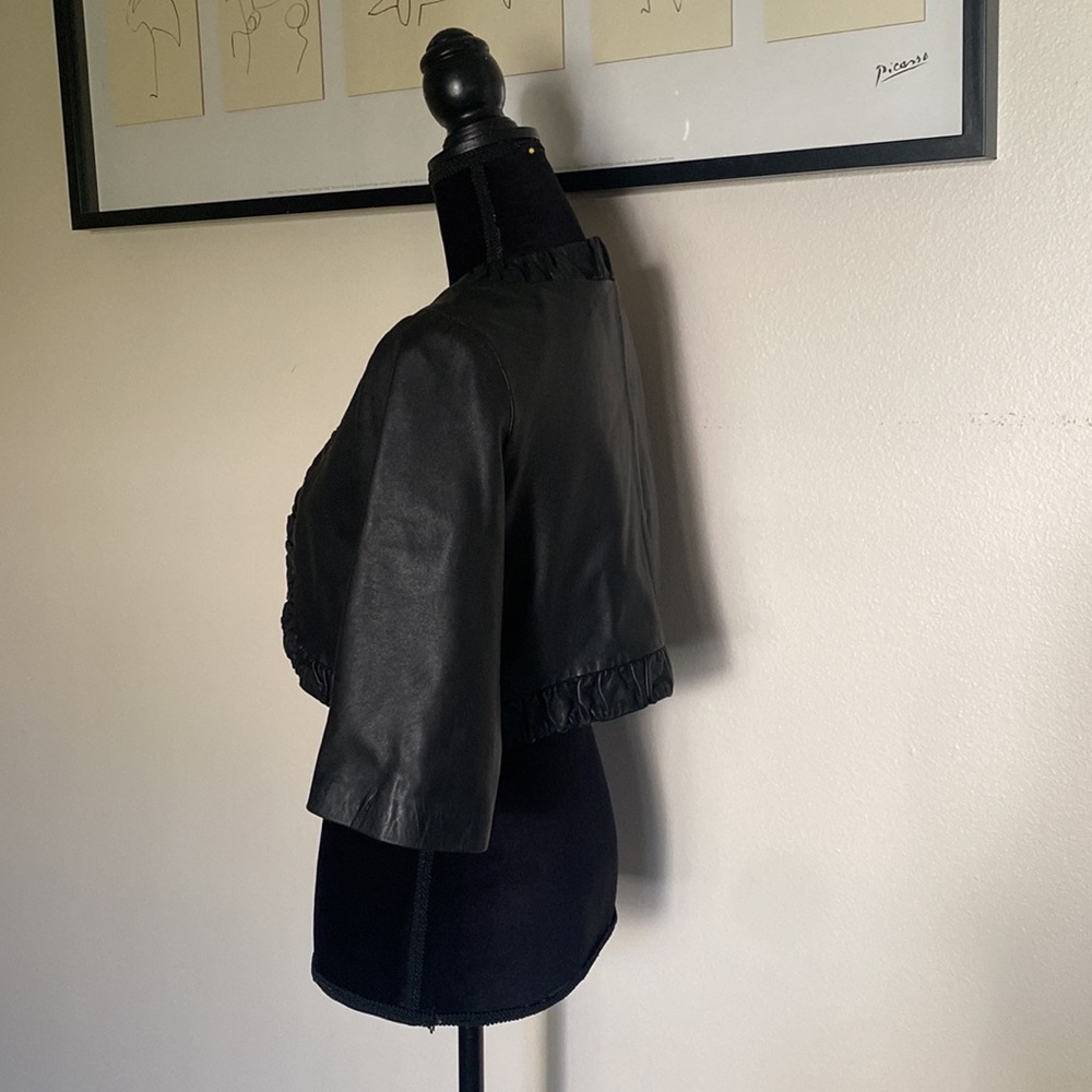 Bcbgeneration Crop Leather Jacket - image 3